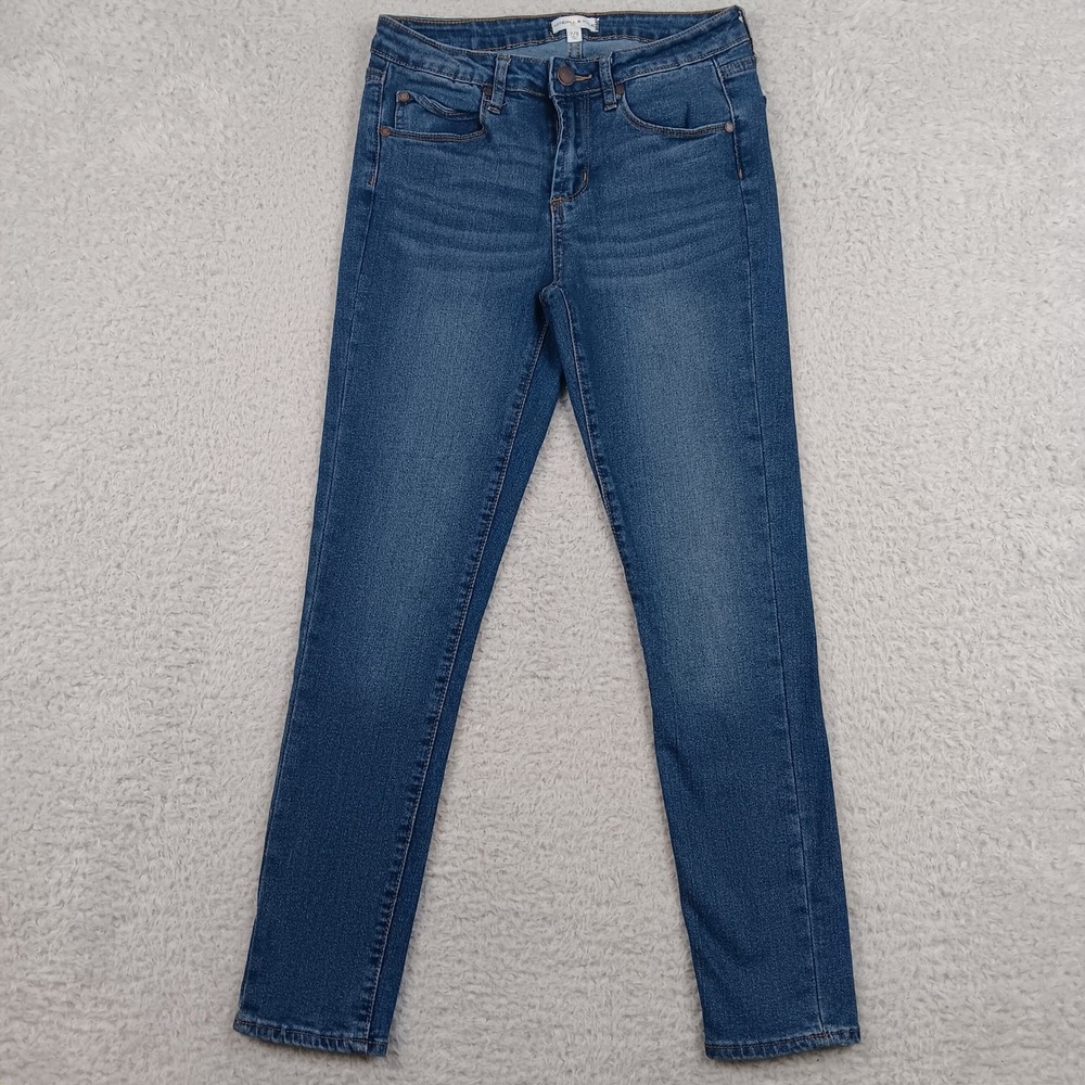 Kendall & Kylie Skinny Jean Junior 7/8 Blue Medium Wash Stretch RN163094